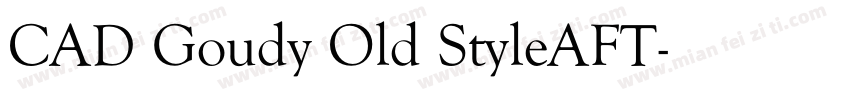 CAD Goudy Old StyleAFT字体转换
